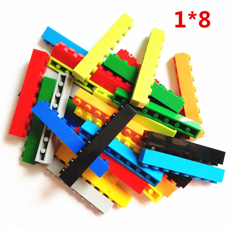 

100g/lot! Bulk 1*8 Small Building Blocks Complement 8 Particles Bricks Compatible DIY Toys