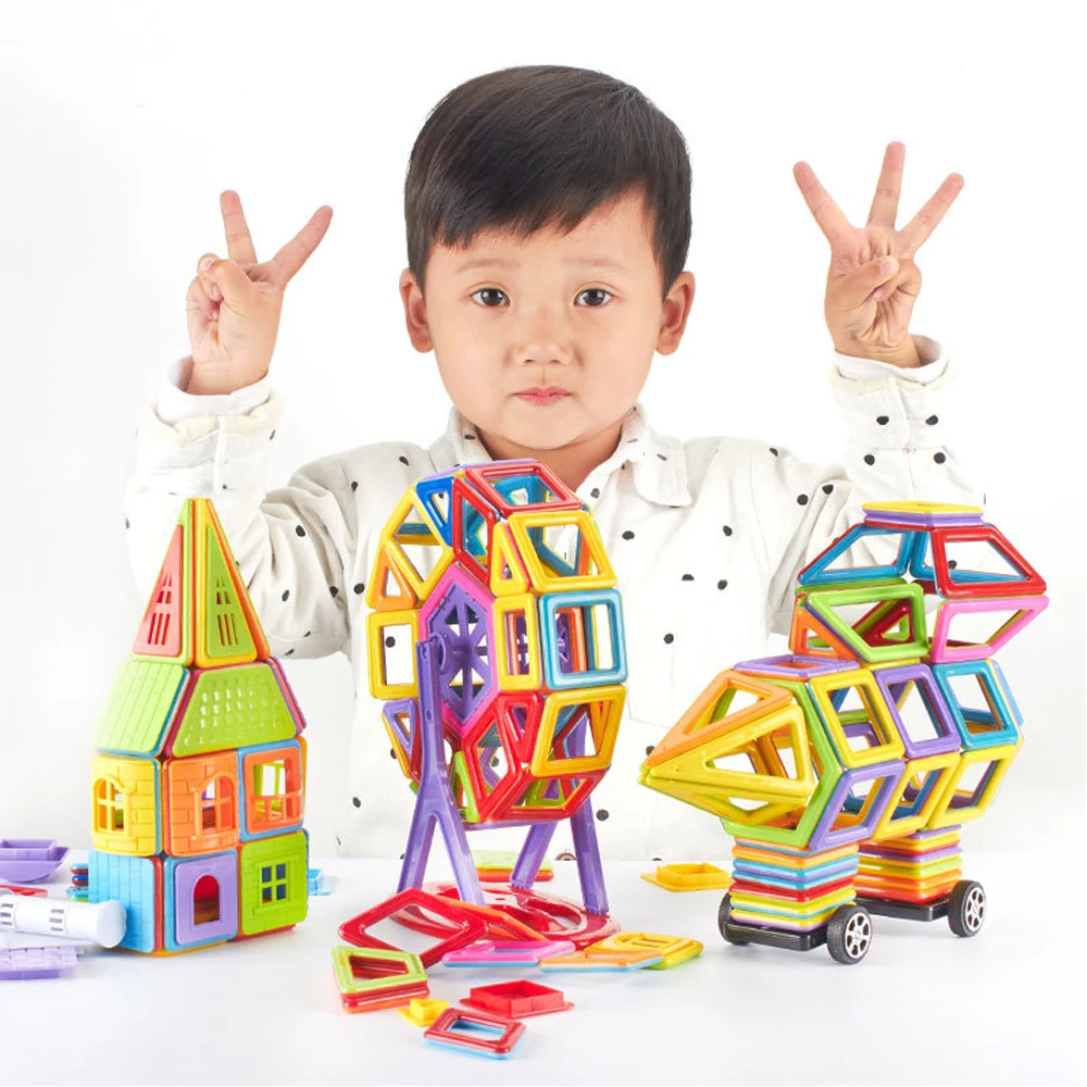Goede 402 PCS 3D DIY Magnetische Bouwstenen Designer Bouw Speelgoed Set Model Magneet Educatief Hobby Speelgoed of Kinderen Geschenken