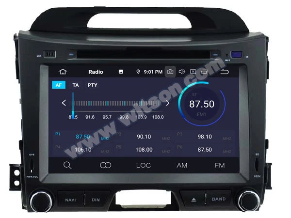 Perfect 8" Android 9.0 Pie OS Car DVD Multimedia Navigation GPS Radio for Kia Sportage (SL) 2010-2016 & Kia Sportage R 2010-2016 3