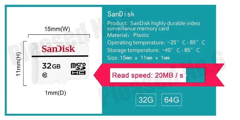 Двойной Флеш-накопитель SanDisk micro SD 32 GB/64 GB с высокой износостойкостью видео мониторинга microSDHC/microSDXC карта памяти Class10 20 МБ/с. TF карты sdsdqqnd