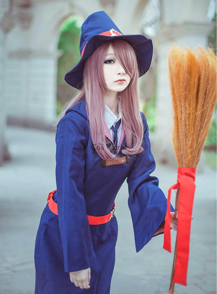 Anime Little Witch Academia halloween girls school uniform dress outfit  cosplay costume Cloak Hat Robe Outfit - AliExpress