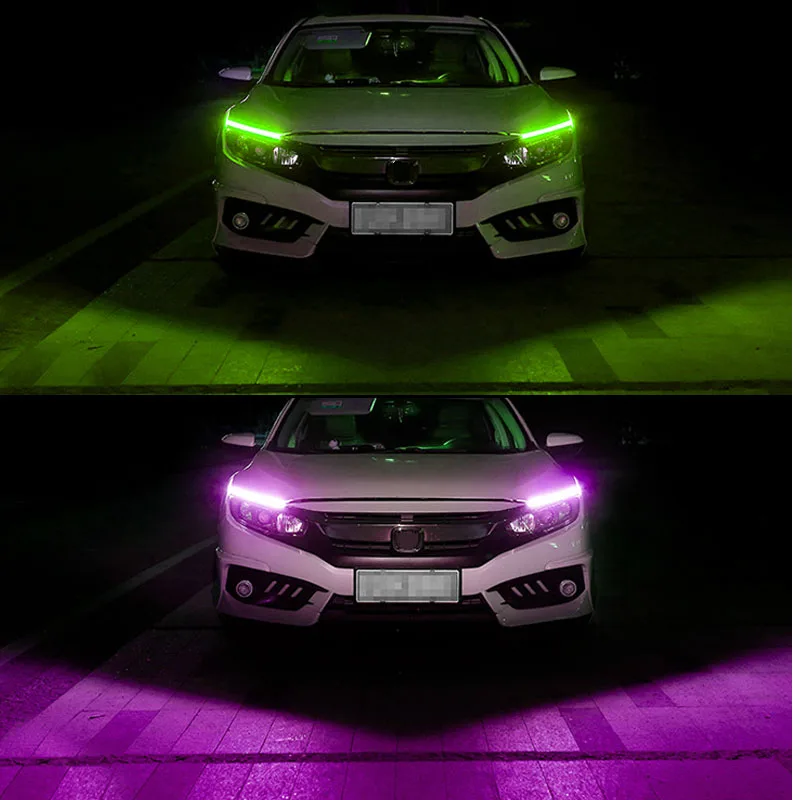 Автомобильный Стайлинг 1 шт. ультра яркий светодиодный дневные ходовые огни 17 см водонепроницаемый авто DRL COB водительские Противотуманные фары для bmw kia audi