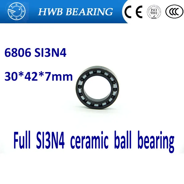 6806 Ceramic Bearing 6806 Bearing 30x42x7mm Ceramic Ball Bearing