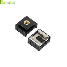 10 pçs/lote SC-6 Adaptador de Sapata Fria Padrão Sapata de Montagem para 1/4 Rosca Para Tripé Flash Speedlite Photo Studio Acessórios