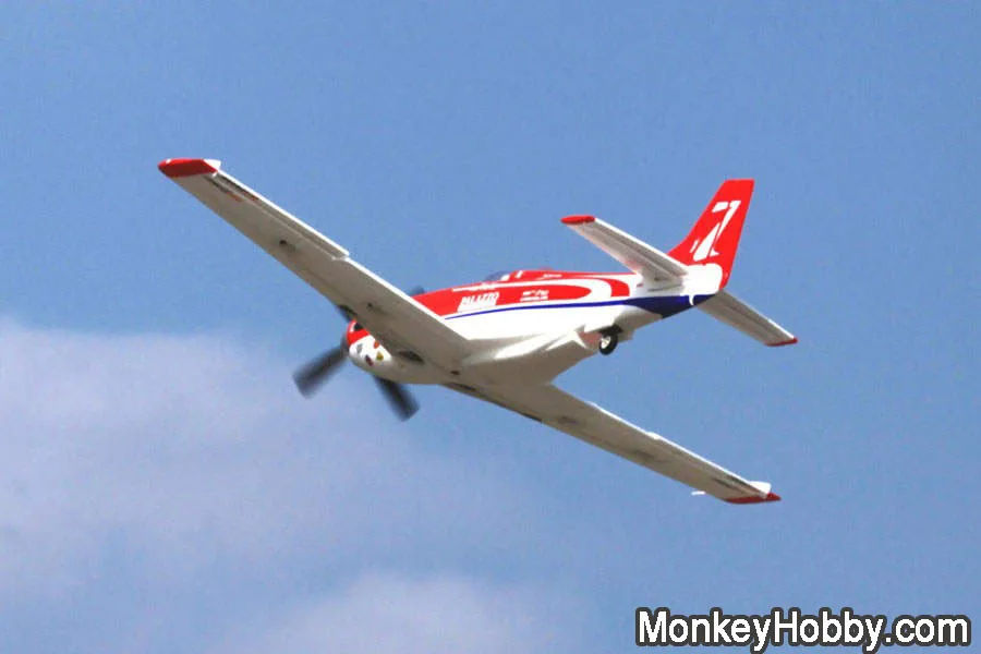 Rochobby P51 стреги гоночная Высокая Скорость р/у спортивный самолет красный(с самонастраиваемым устройством