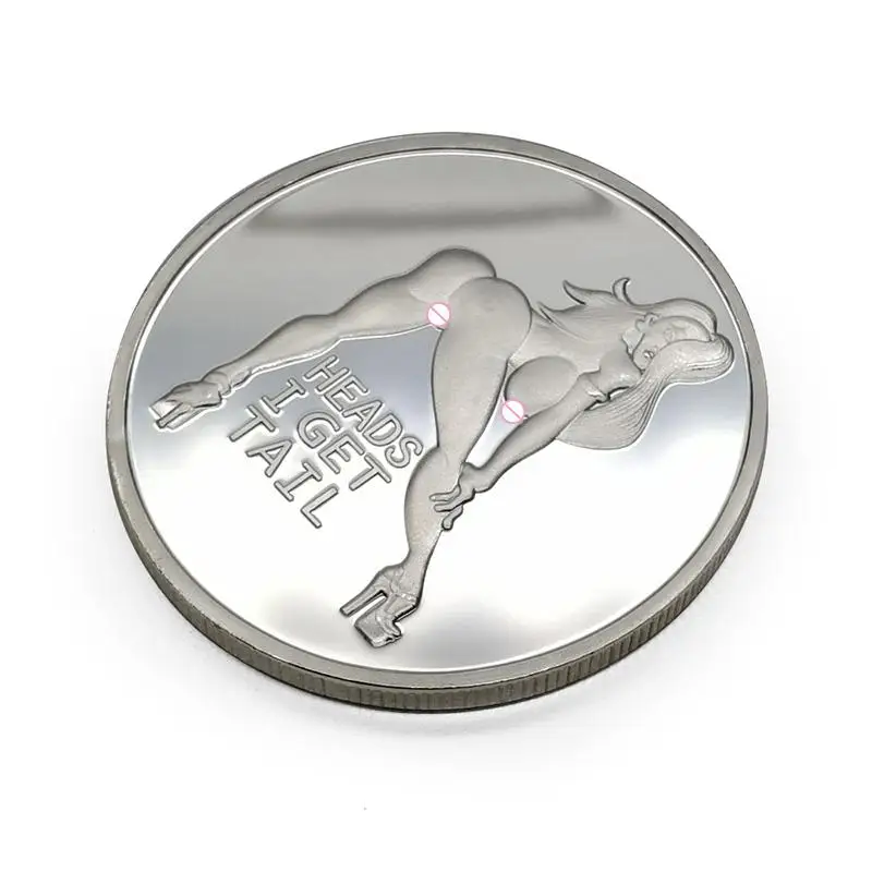 Commemorative Coin Sexy Woman Luck Collection Arts Gifts Bitcoin Alloy Souvenir 30