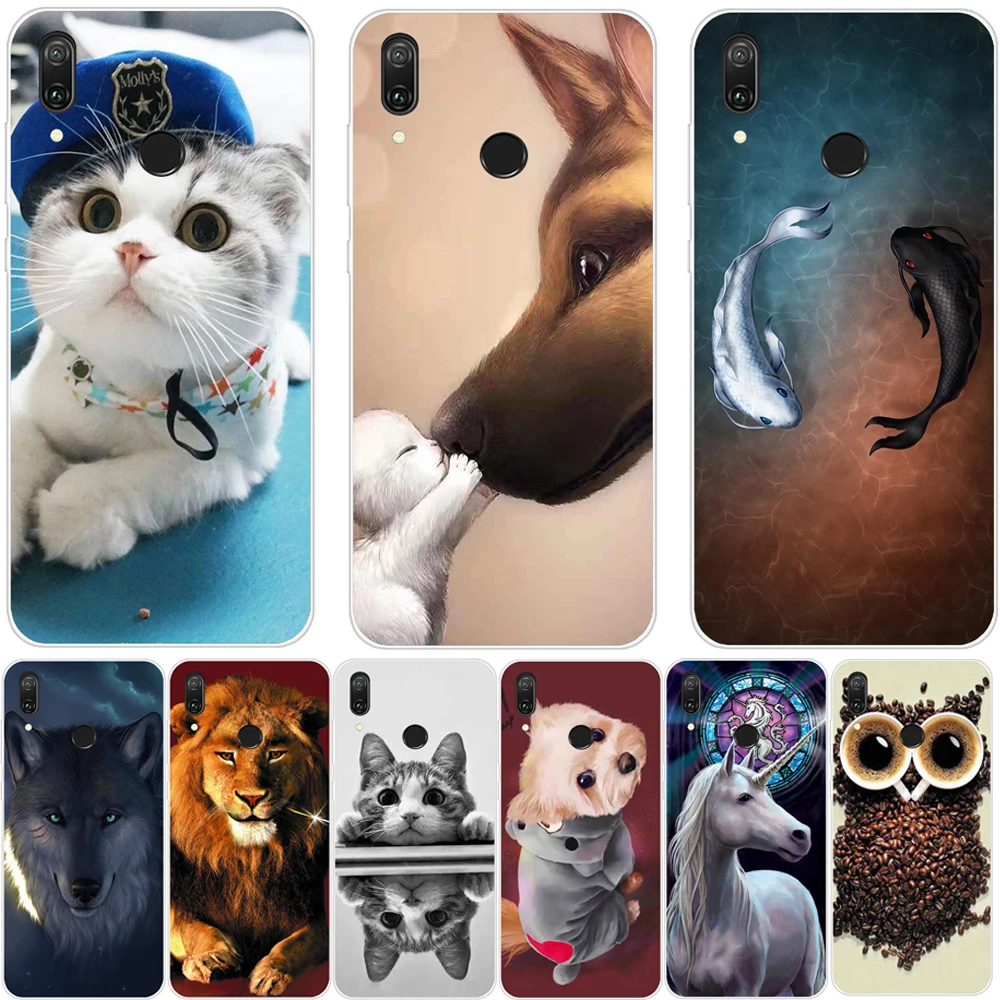 

Soft TPU Cover Huawei Y6 2019 Case Silicone Huawei Y6 2019 MRD-LX1F Case Fundas Phone Case Huawei Y6 Prime Pro 2019 Case Cover