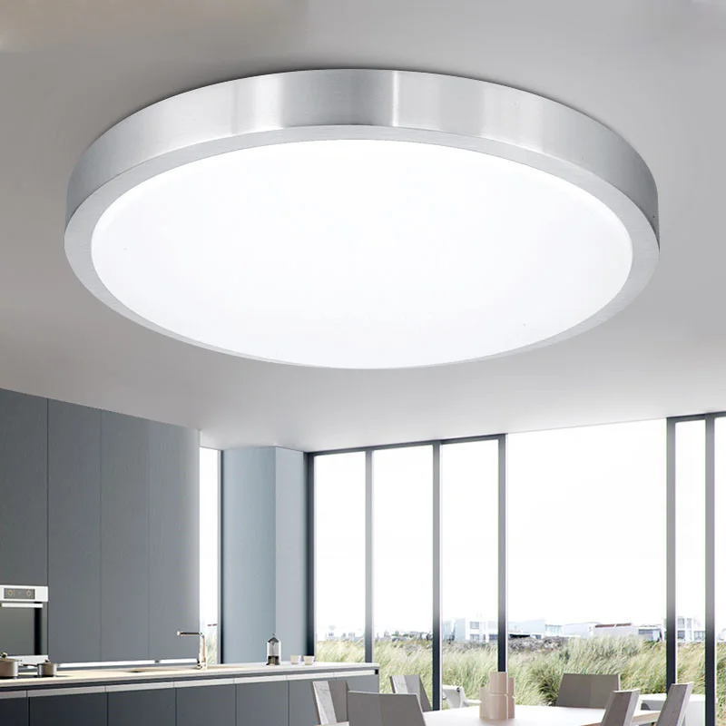 Luzes de Teto Sala de Estar Moderno e Minimalista Varanda do Quarto Ultra fino Rodada Levou Atmosfera Início Quarto Lâmpada Lâmpadas 8 Ultra-fino redondo led luzes de teto sala