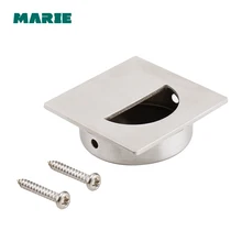 Flush Recessed Pull Door Handle Stainless steel 304 furniture conceal handle,hide cabinet Kitchen knob,flush handle