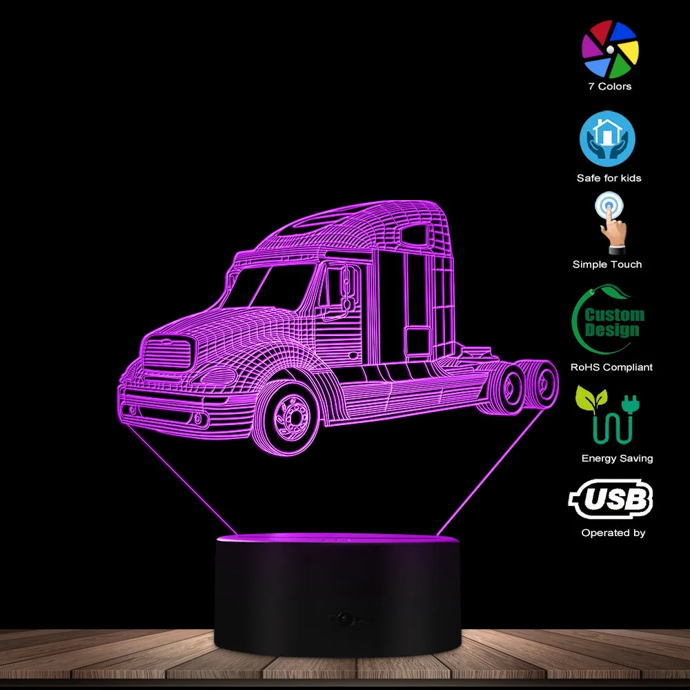 Fashion Truck Car LED Night Lamp Classic Pickup Truck ...