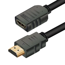 Удлинительный кабель HDMI с разъемом «Папа-мама», 1 м/2 м/3 м/5 м, HDMI 4 K, 3D, 1,4 В, расширенный кабель HDMI для HD TV, LCD, ноутбуков, PS3, проекторов(China)