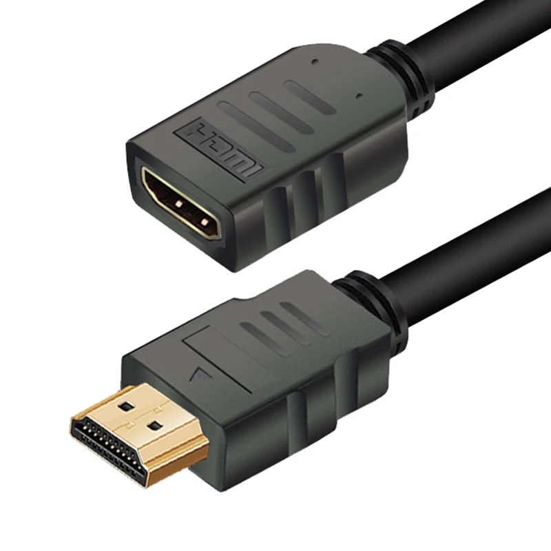 HDMI تمديد الكابلات الذكور إلى الإناث 1 M/2 M/3 M/5 M HDMI 4 K 3D 1.4 v HDMI تمديد كابل ل HD TV كمبيوتر محمول LCD PS3 العارض