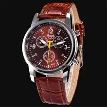 Nuevo reloj de lujo para hombres, relojes de cuarzo, cinturones de cuero de moda ver reloj de pulsera deportivo barato relogio masculino - F