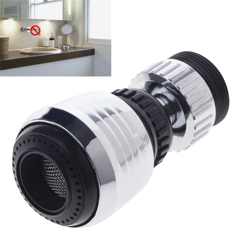 

360 Rotate Swivel Faucet Nozzle Filter Adapter Water Saving Tap Aerator Diffuser