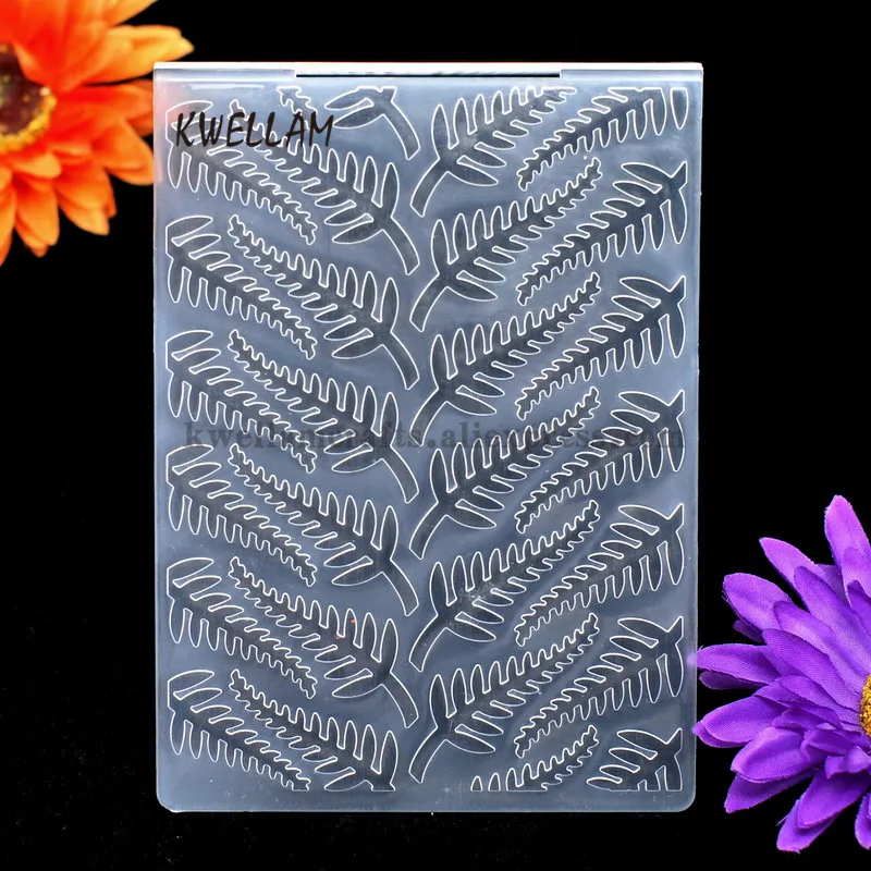 

Leaves 4 Plastic Embossing Folder For Scrapbook DIY Album Card Tool Plastic Template 10.6x14.5cm KW7031447