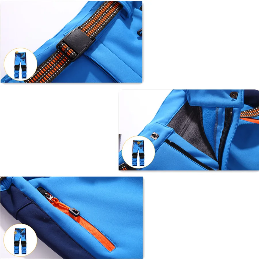 New Fashion Autumn Winter Children Boy Patchwork Casual Zipper Pants Fleece Keep Warm Trousers Kids Girl Sport Pants