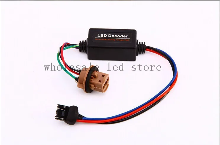 

2pcs/lot T20 LED Resistor Cable Canbus Function Wire 7443 LED Decoder Warning Flashing Canceller Adapter For European Car