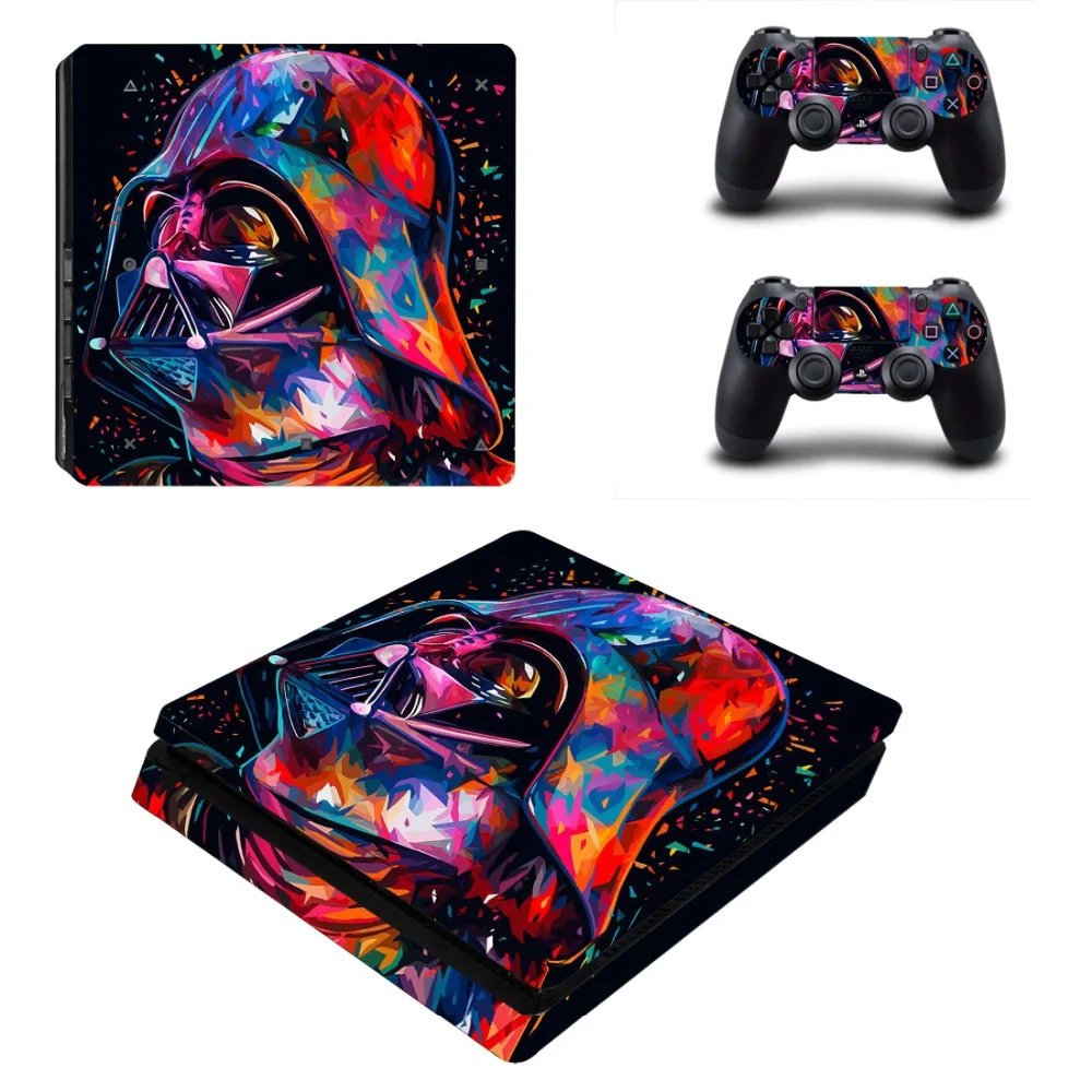 Виниловая наклейка Star Wars Darth Vader для консоли Sony Playstation 4 и 2 контроллеров PS4 Slim