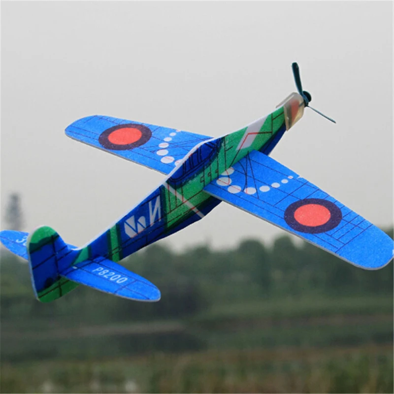 

Random Color 1PCS 19cm Hand Throw Flying Glider Planes EPP Foam Airplane Mini Drone Aircraft Model Toys For Kids