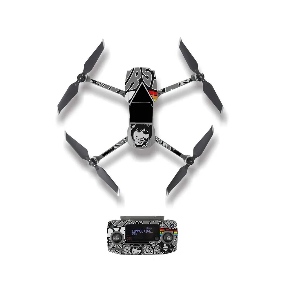 Винтажный стиль наклейки кожи для DJI Mavic 2 Pro& Zoom Drone корпус пульт дистанционного управления защитная пленка батареи