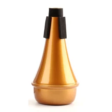 Новая труба прямая немой, алюминиевый сплав золотого цвета