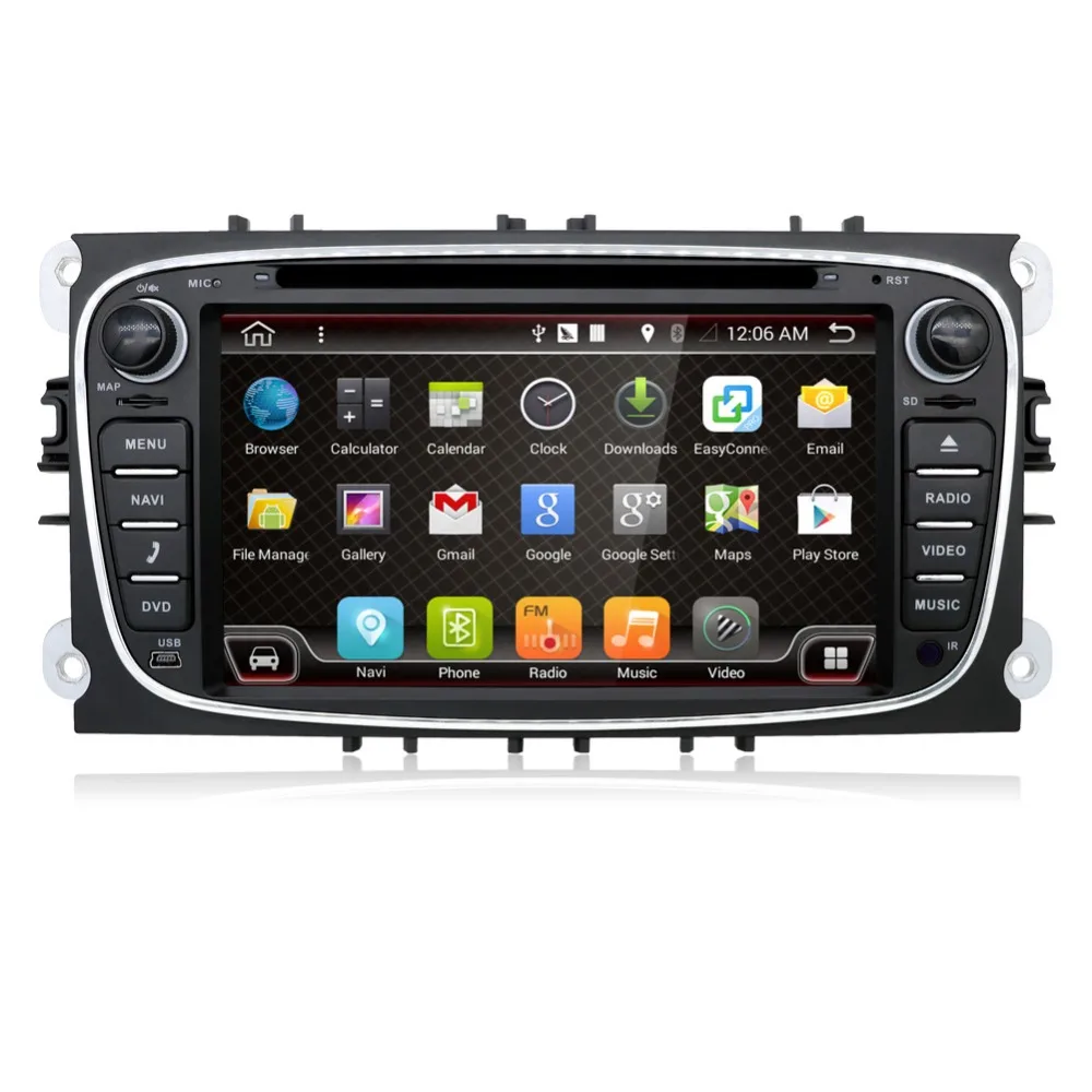 Quad Core 2din Android 6 0 Car DVD for Ford Mondeo C max S max with