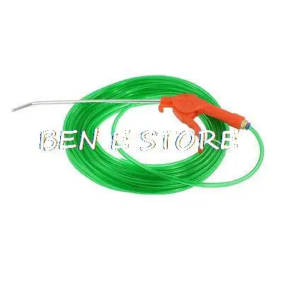 Red Plastic Air Blow Gun + 20M 4mm x 6mm Clear Green Polyurethane Tube | Инструменты
