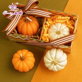 

Harvest Thanksgiving Halloween Party Supplies Creative Pumpkin Candle Bar Restaurant Cafe Atmosphere Decoration