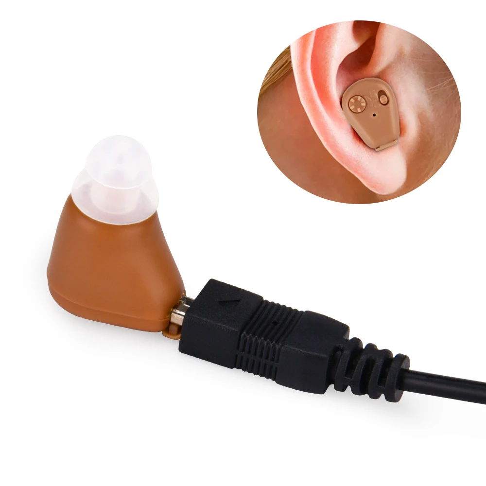 Слуховой аппарат для пожилых людей усилитель звука Слуховой аппарат перезаряжаемый мини-Невидимый Звук усилитель громкости Регулируемый беспроводной слуховой аппарат для пожилых глухих Axon K-88