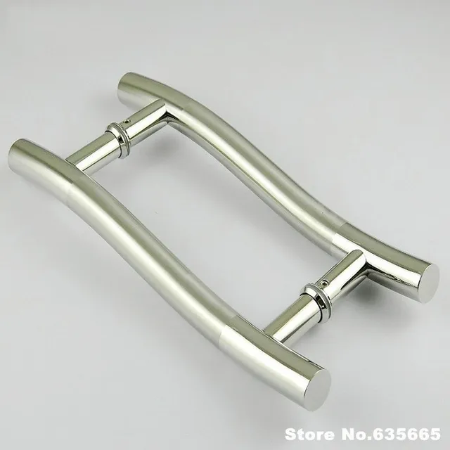 Modern Stainless Steel Gl Door Handle S Shape Wooden Aluminum Modern Stainless Steel Gl Door Handle S Shape Wooden Aluminum Pull Decoration Shake Handshandle Hardware