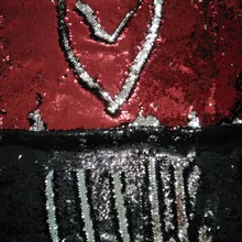 Красивая 2 цвета, 30x25 см бесцветные блесток двусторонняя ткань с обратимой блестки атлас и золотыми пайетками, ткань для DIY Швейные сумка кошелек