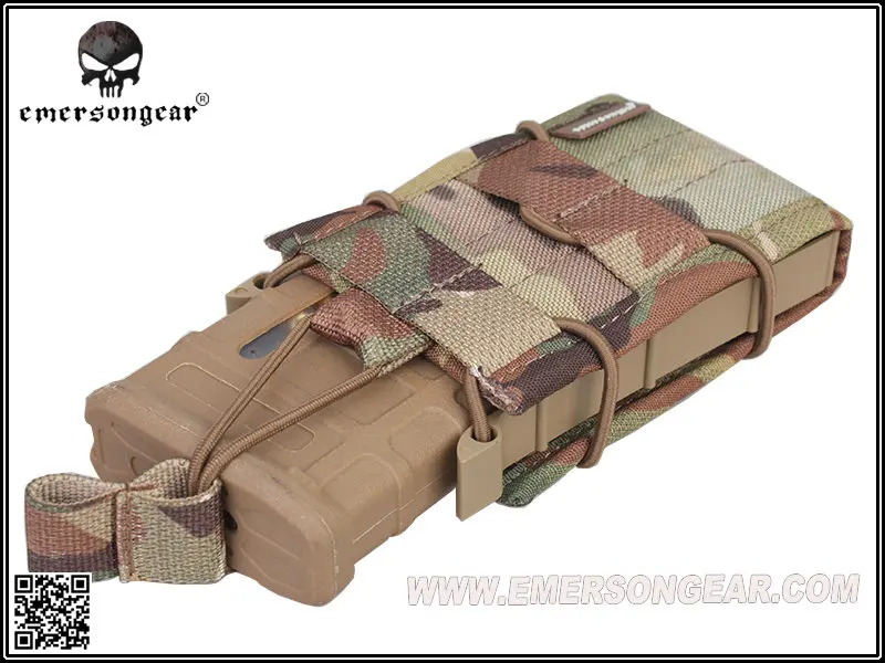 Сумка для магазина Emersongear с одним блоком военная утилита Molle EM6345 M4/M14/AK/G3/G36|single magazine