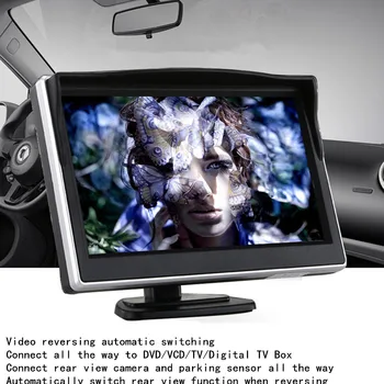 

Chunmu Rear View Camera LED Night Vision Car Rearview Reversing Camera Parking Backup Monitor System + 5 inch HD LCD Car Monitor