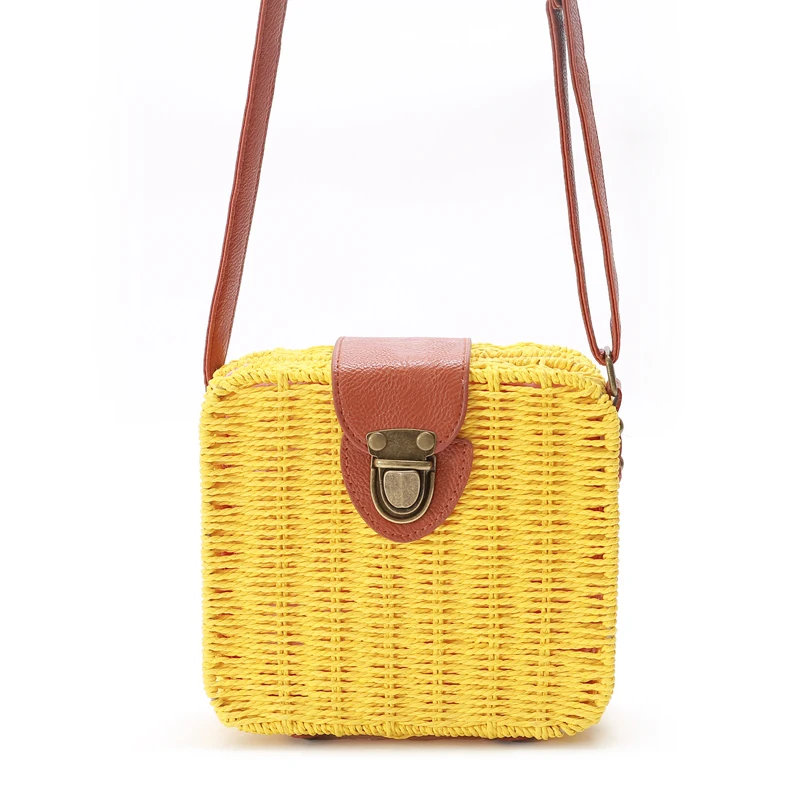 Gykaeo роскошные сумки женские сумки дизайнерские маленькие соломенные сумки на плечо женские Тканые Пляжные Сумки-мессенджеры ручной работы для мам