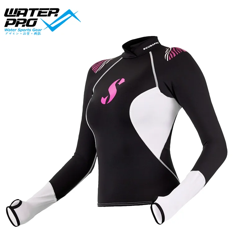 Scubapro HYBRID Rashguard UPF-80 с длинными рукавами для женщин для плавания, дайвинга, серфинга, водных видов спорта, пляжа