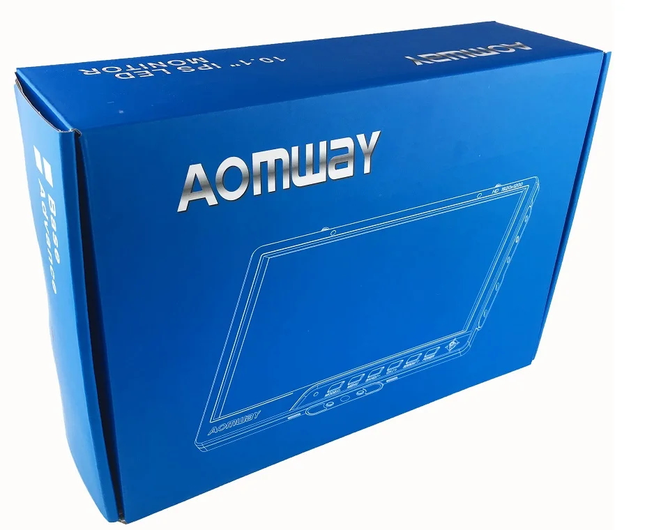 FPV Aomway 10 дюймов монитор 5,8G 64CH разнообразие HD588 v2 HD монитор 1920x1200 с DVR встроенный аккумулятор для гоночного дрона