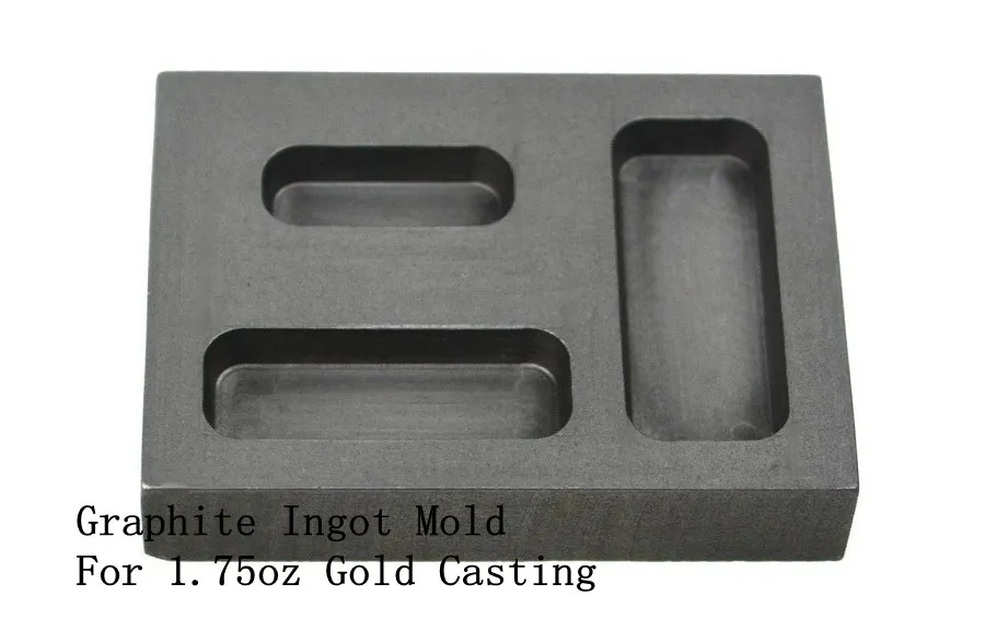 Graphite Ingot Mold for 1.75oz gold casting / Graphite mold for gold