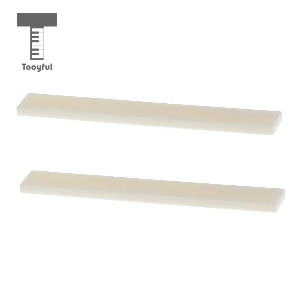 Tooyful Portable 10pcs High Quality Cattle Bone Blank Saddles For Guitar Maker Luthier Supply Guitar Accessories 