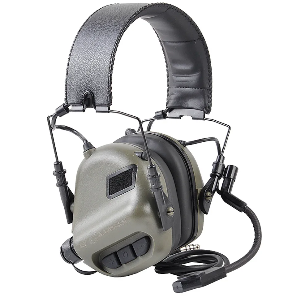 Auscultadores com Cancelamento de Ruído da Aviação Fones de Ouvido Opsmen Earmor Airsoftsports Tático Militar Comunicação Softair Tiro M32 4 OPSMEN Earmor Airsoftsports Tático M32 Auscultadores Com