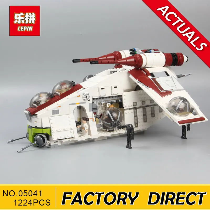 

Lepin 05041 Star Series War Genuine new The The Republic Model Gunship Set Educational Building Blocks Bricks Toys 75021
