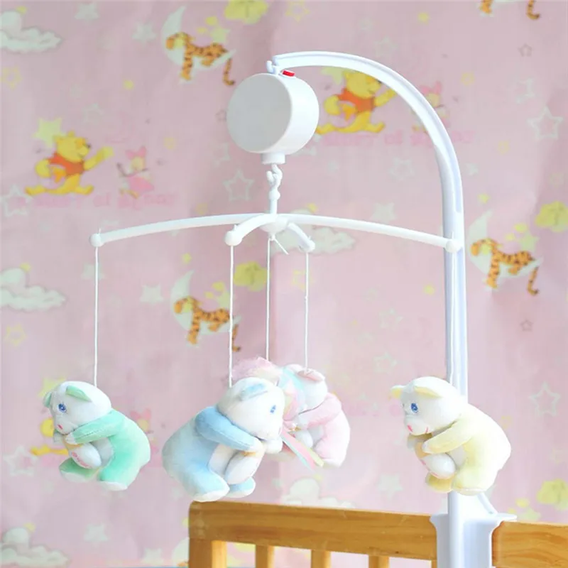 baby toys emotional Rotary Baby Mobile Crib Bed Toy Clockwork Movement Music Box Baby Rattles Mobiles Babybaby toys 0-12 months