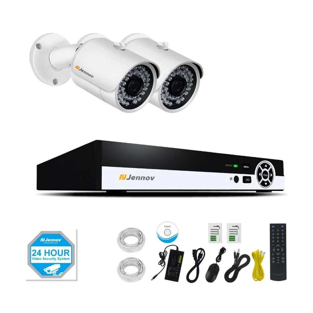 

2CH POE 1080P 2MP Home Security Camera With Led Light Video Surveillance System Kit CCTV Set NVR ip Camera Outdoor ip Cam IR