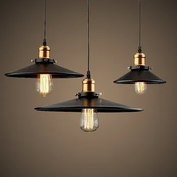 

Vintage Industrial Pendant Light Retro Ceiling Lamp Nordic Iron Lampshade Loft Edison Lamp for Dining Room Lamp LW415506