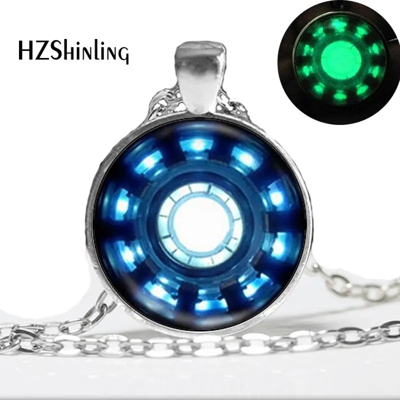 Buy 1 PC Glow Iron Man Heart Necklace , Mens Pendant