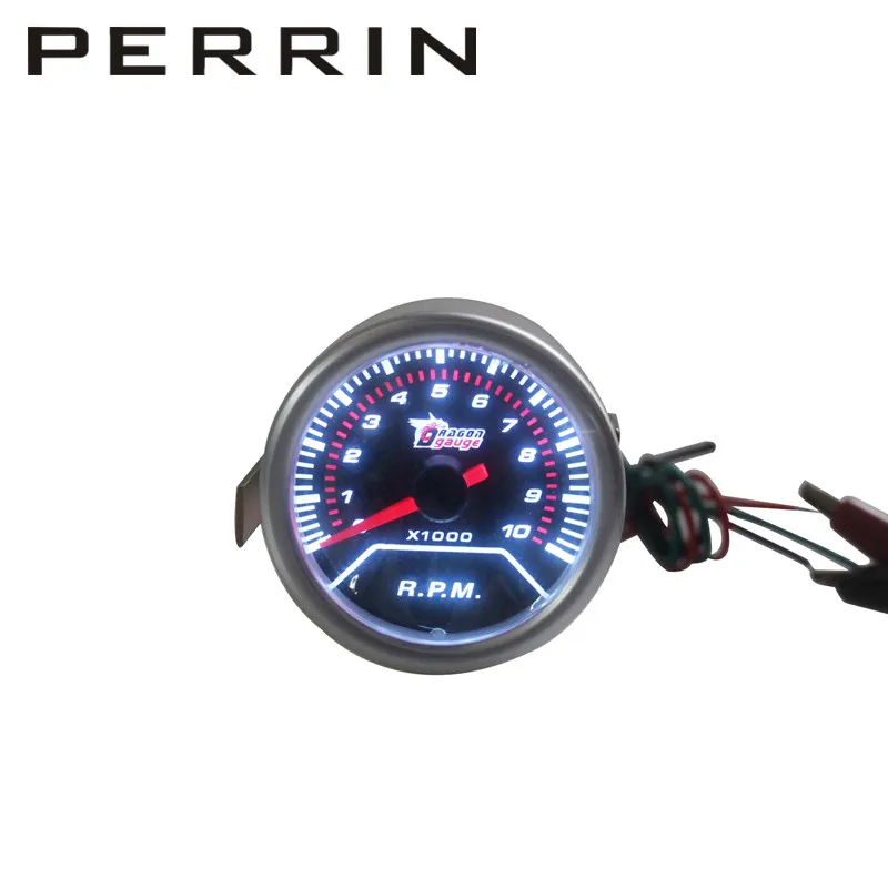 Tachometer Car Gauge 2" 52mm 010000 RPM TACHO Mechanical Meter Black