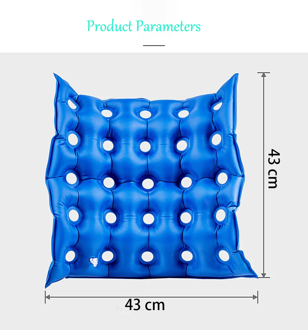 Воздушная подушка из ПВХ квадратная надувная подушка-сиденье против геморроя ягодицы Массажная защита от пролежней медицинская с насосом