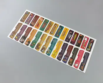

Replacement 30sets/lot=840pcs/lot Customer Design for Nintendo Gameboy Advance Label Sticker For GBA Console Back Tag