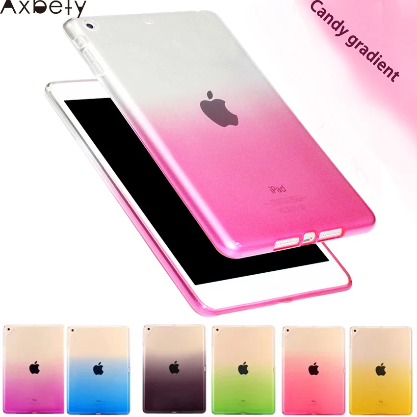 

Axbety Case For Ipad Mini 4 Case Translulcent Silicon Soft Gradient Case Colorful Cover Coque For Ipad Mini 4 Case Flexible