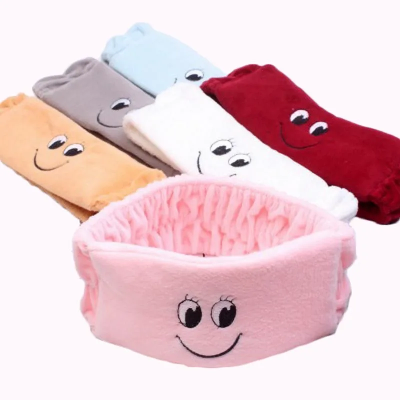 

1PCS cute smiley face elastic hair ribbon headband for women lady hair turban bandana girls wide side head wrap band accessories