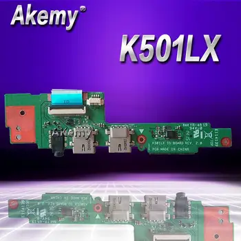 

Akemy USB IO Board For ASUS K501 K501LX A501L K501LB K501U K501UW K501UX K501UQ Laptop Audio USB2.0 Interface Board JACK Board